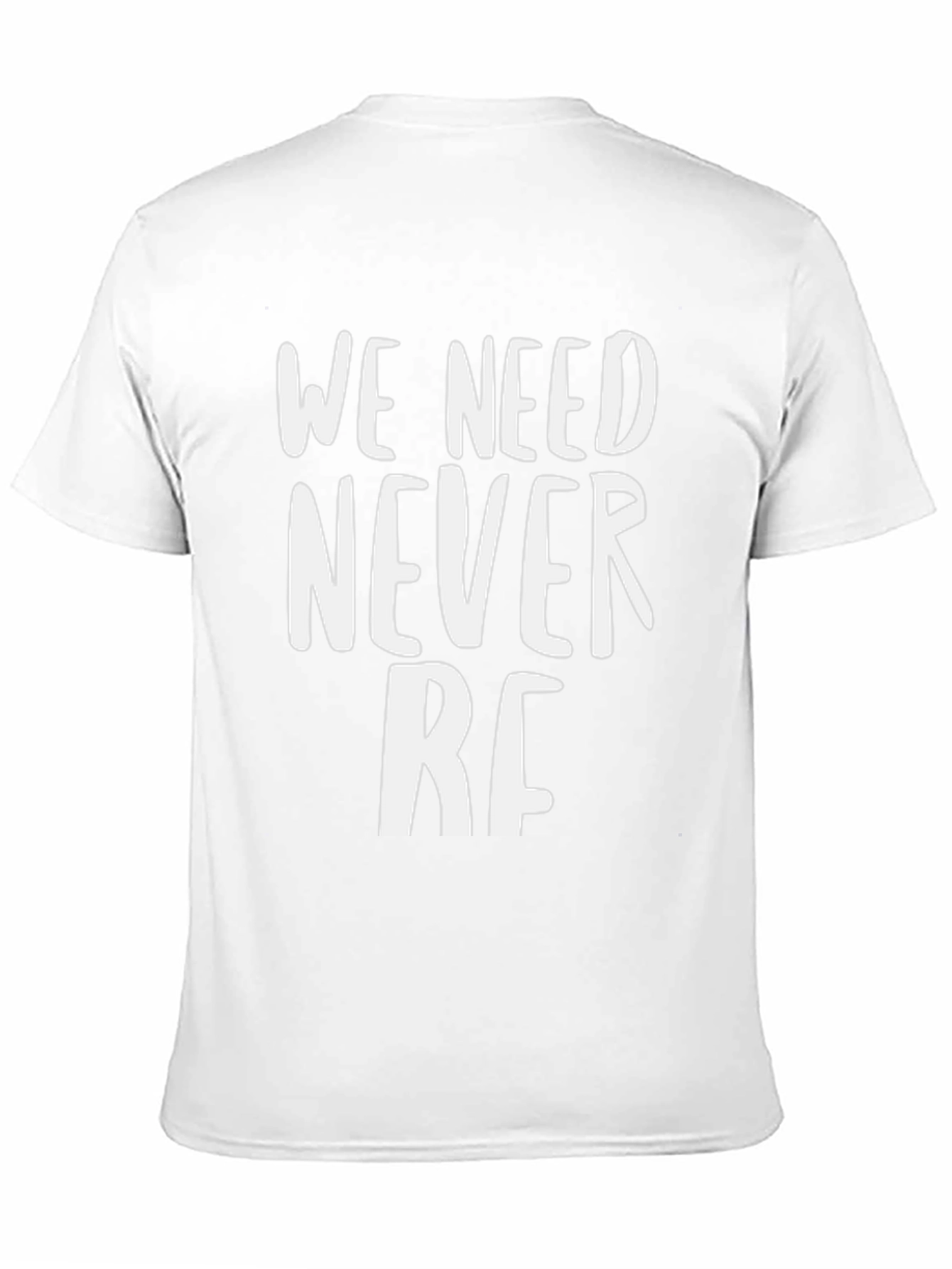 We Need Never RF Black Graphic Tee