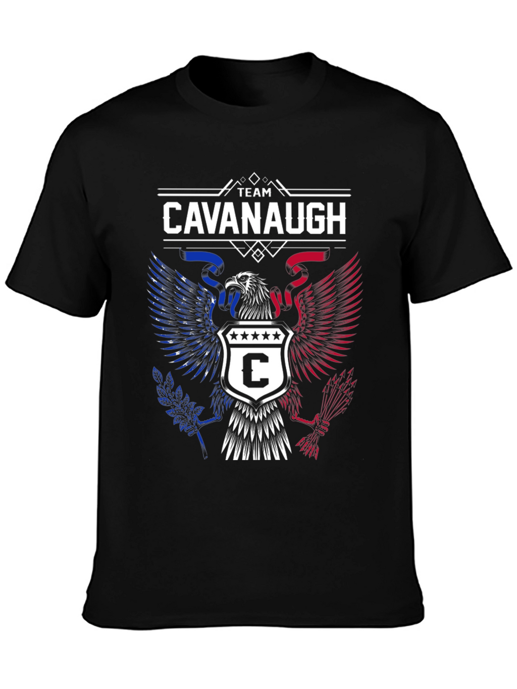 Team Cavanaugh Eagle Graphic T-Shirt - Patriotic Style