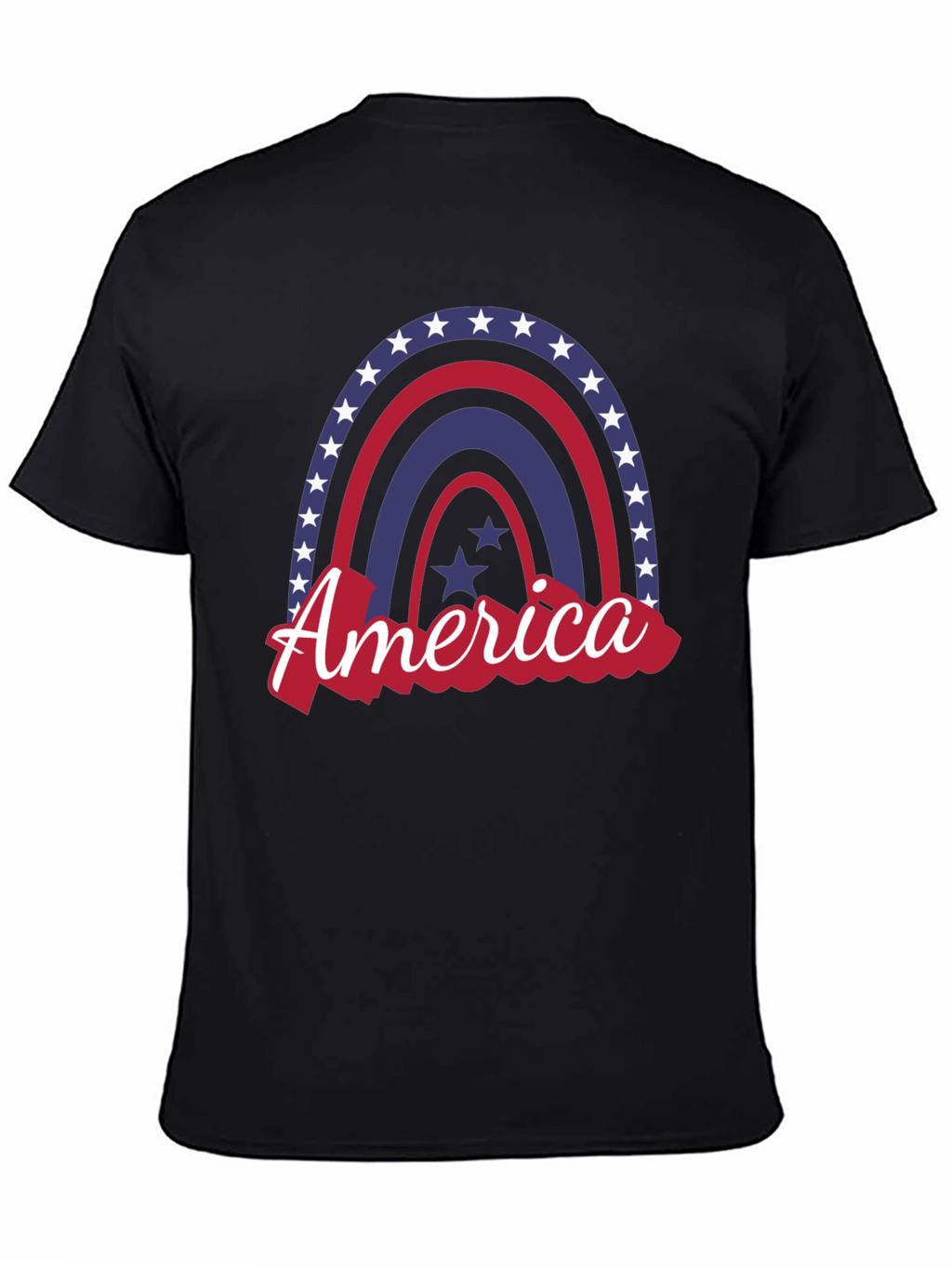 Patriotic Rainbow America Graphic Tee