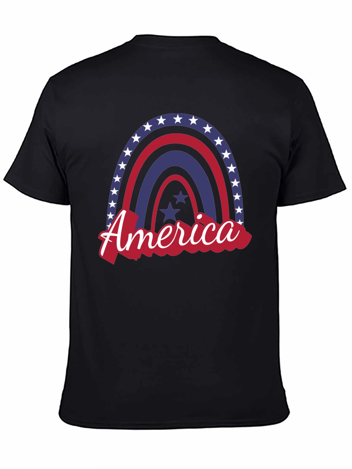 Patriotic Rainbow America Graphic Tee