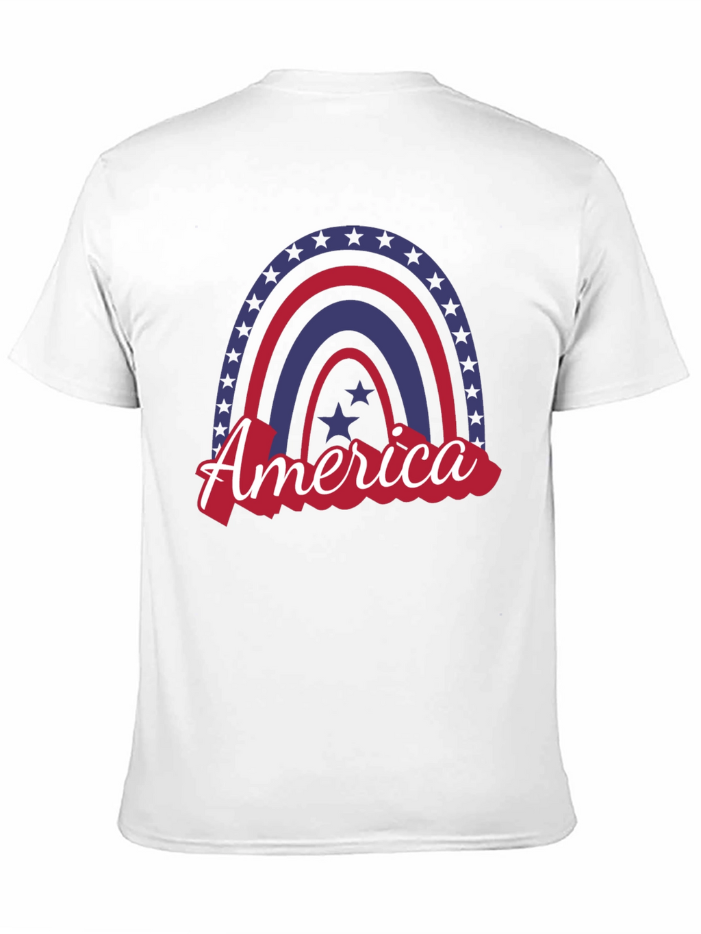 Patriotic Rainbow America Graphic Tee