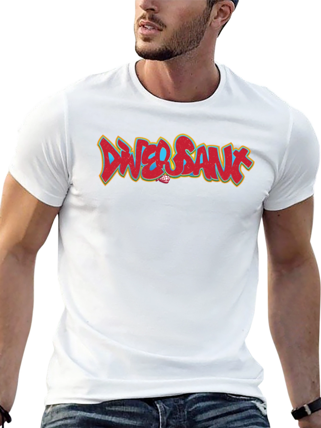 Dwer Sanx Graphic T-Shirt - Mens Casual Tee