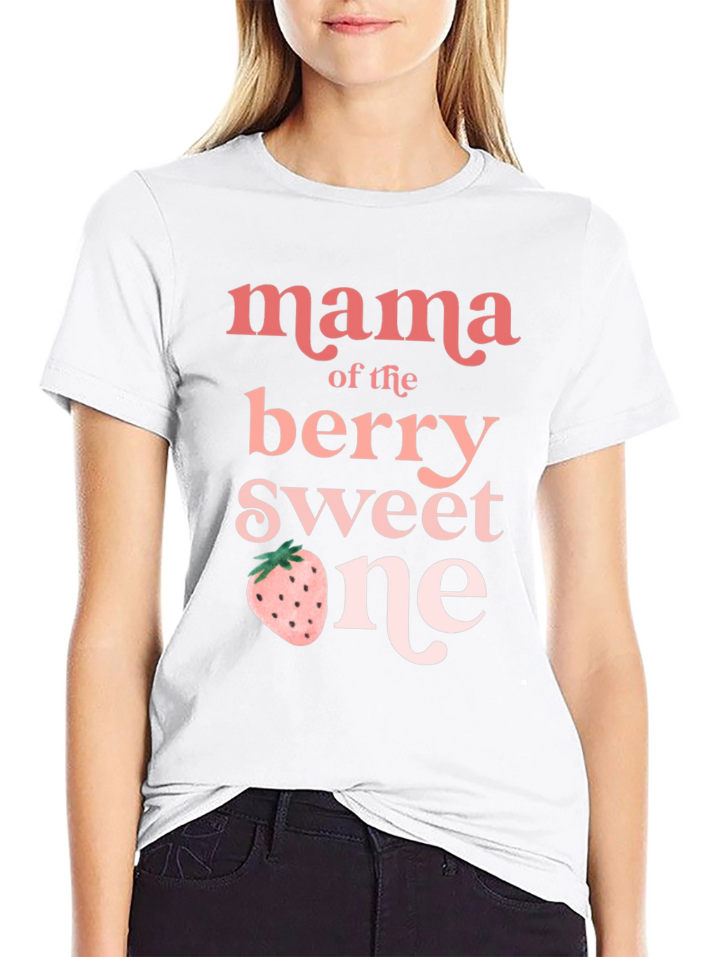 Mama of the Berry Sweet One Graphic Tee