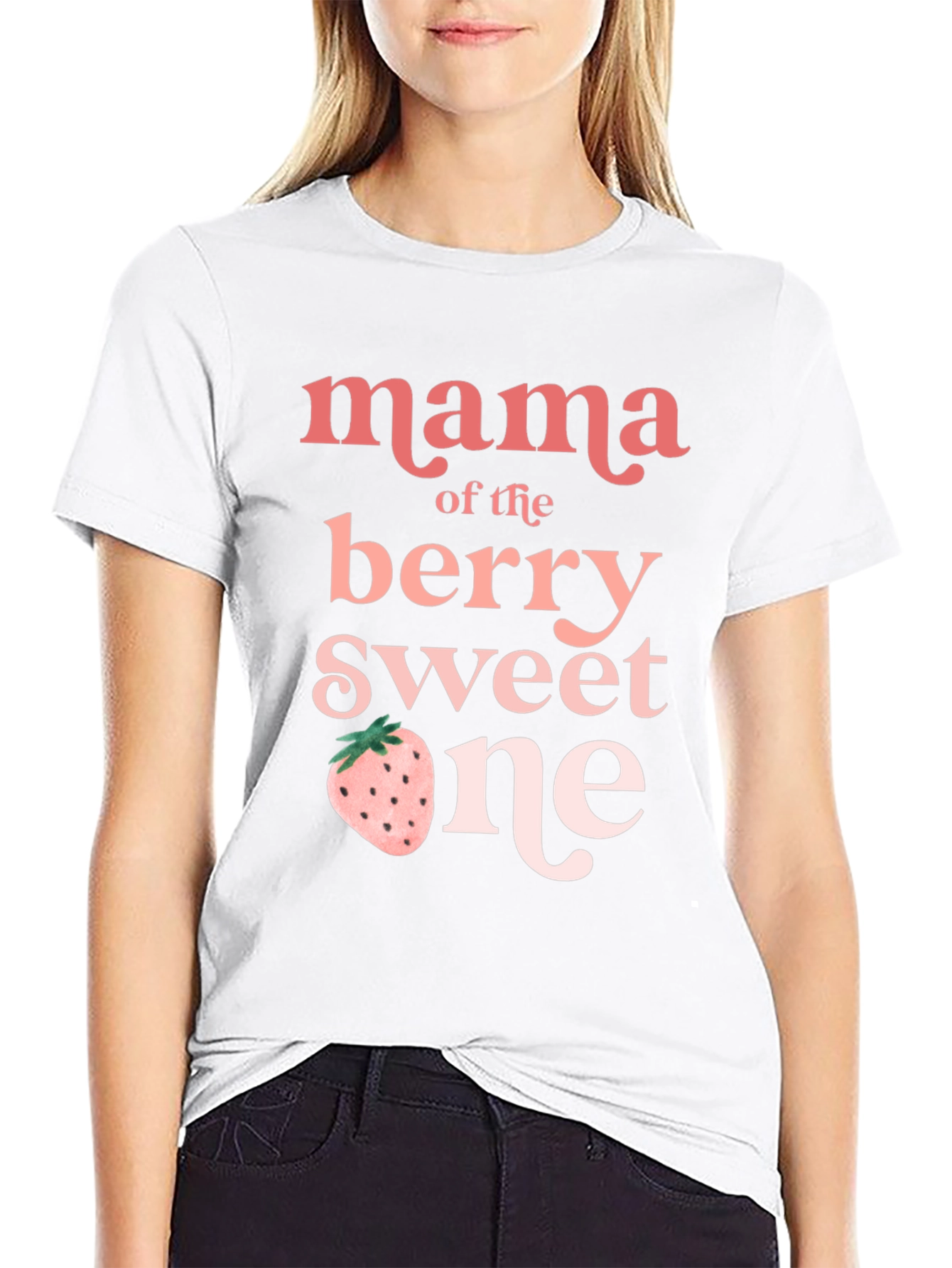 Mama of the Berry Sweet One Graphic Tee