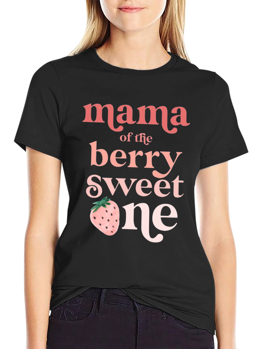 Mama of the Berry Sweet One Graphic Tee