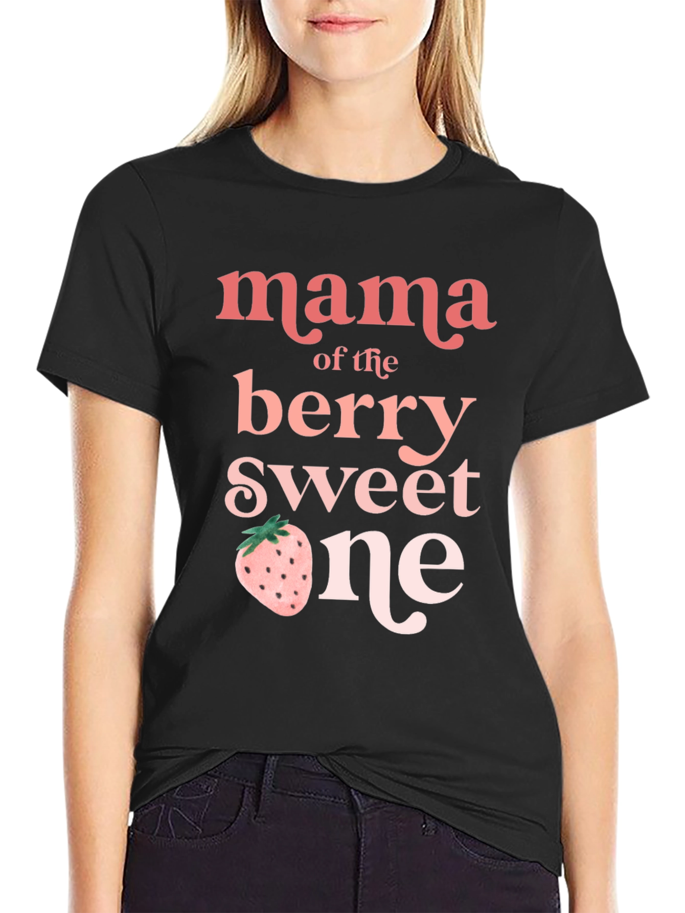 Mama of the Berry Sweet One Graphic Tee