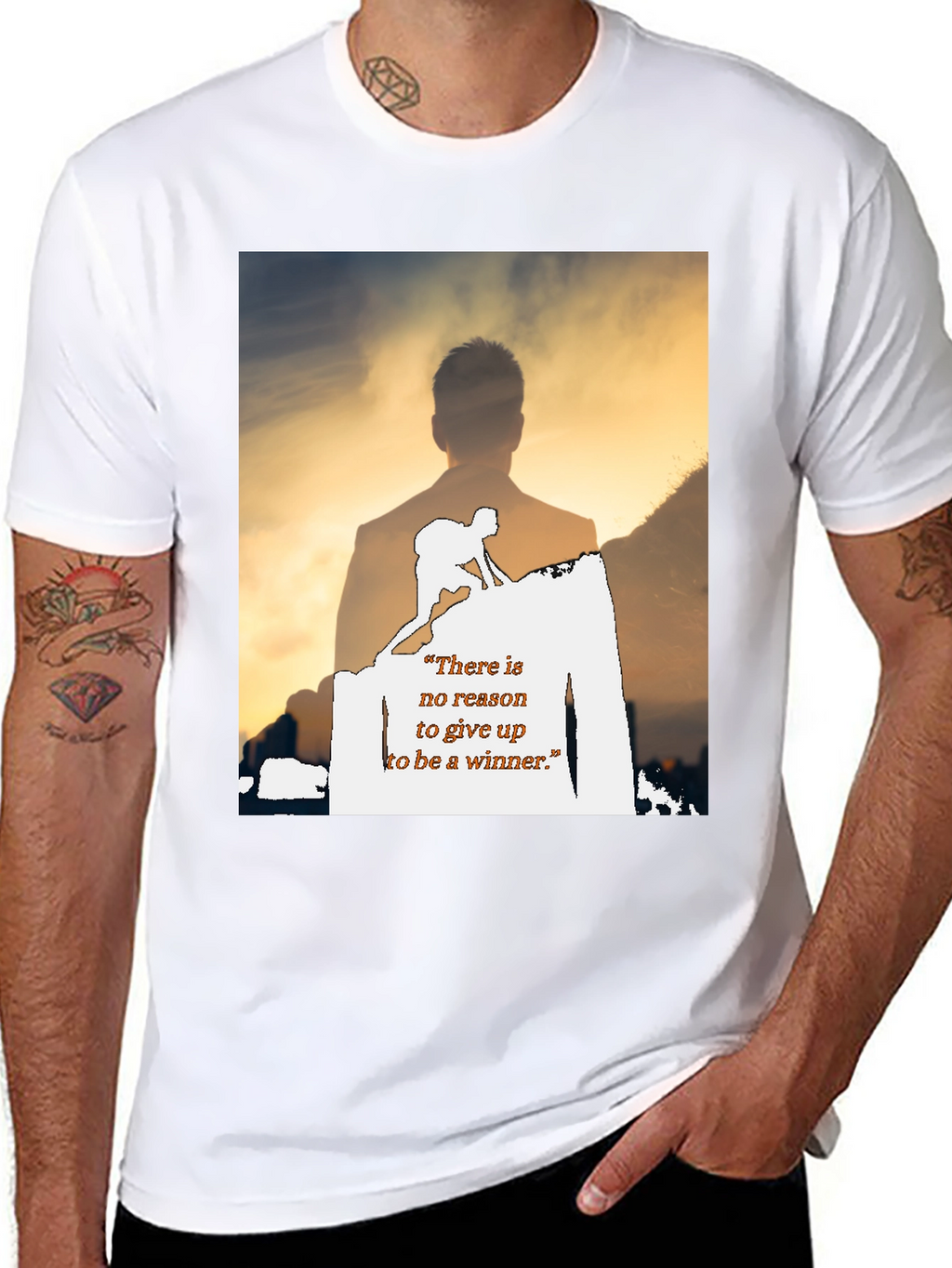 Motivational Graphic Print T-Shirt