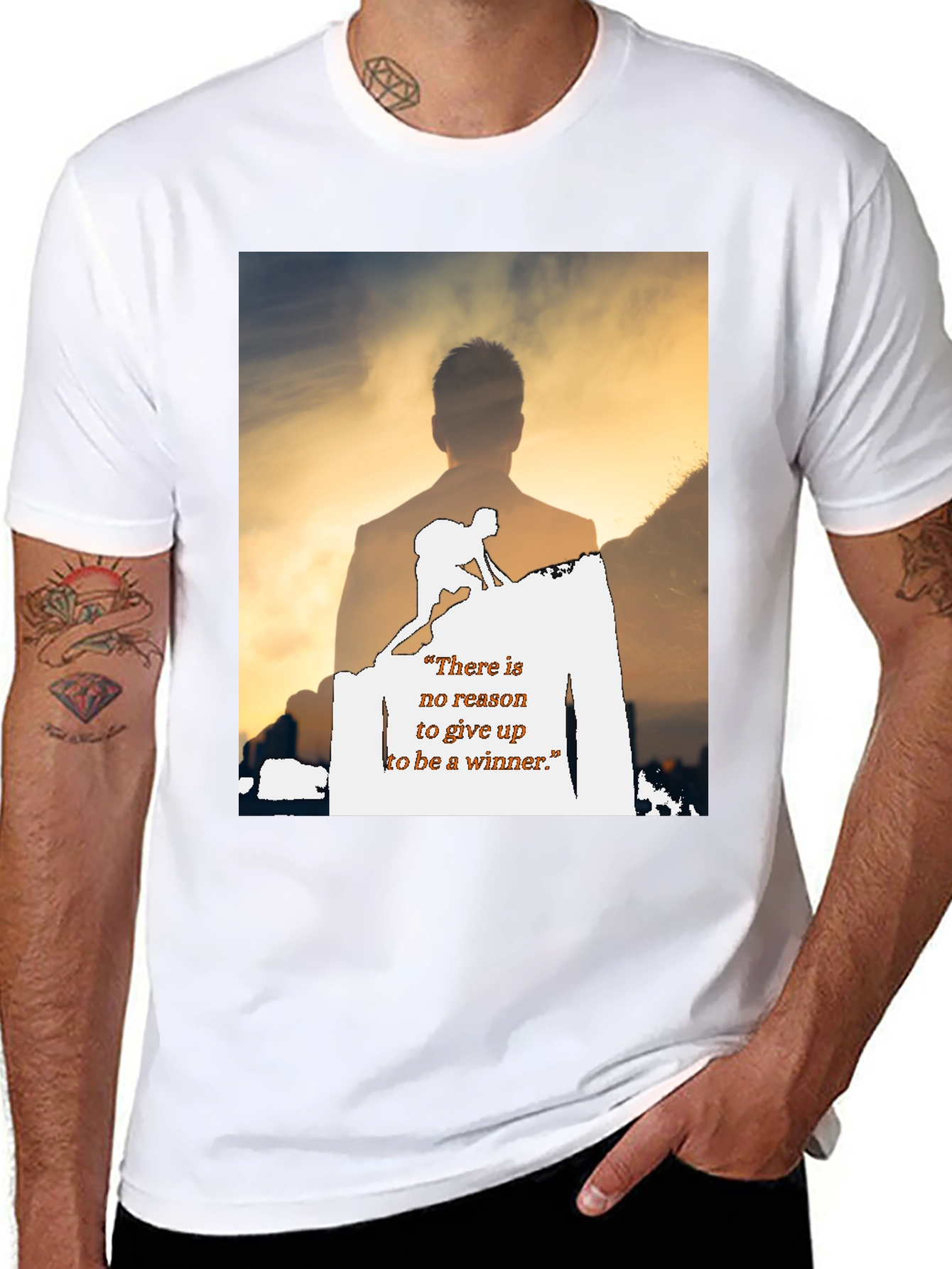 Motivational Graphic Print T-Shirt