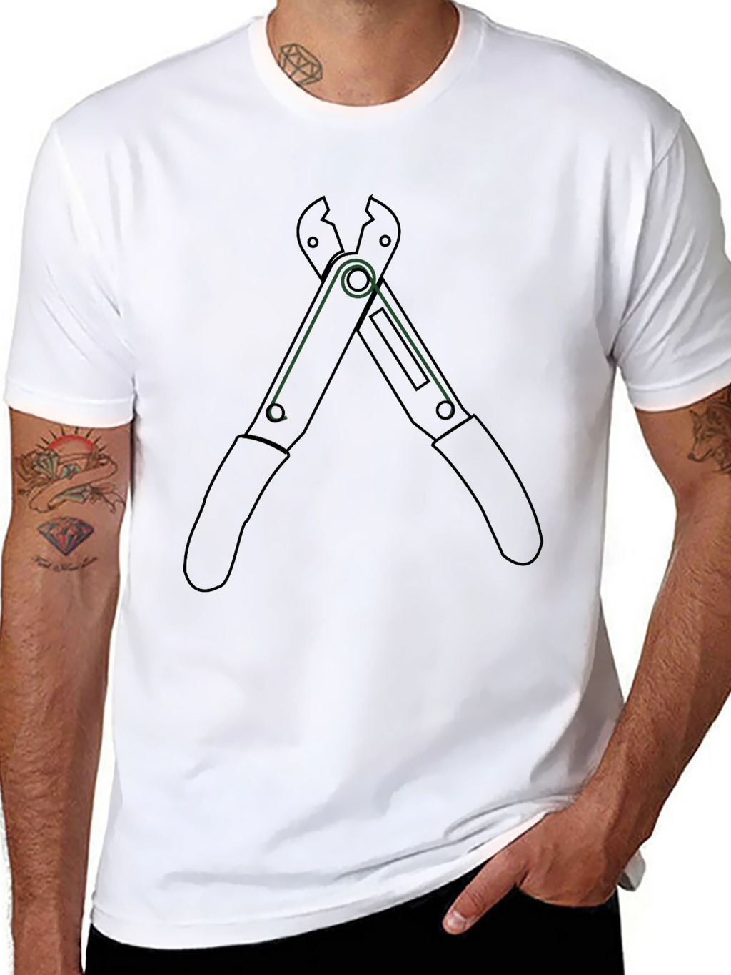 Pliers Graphic Tee - Cool Tool Design