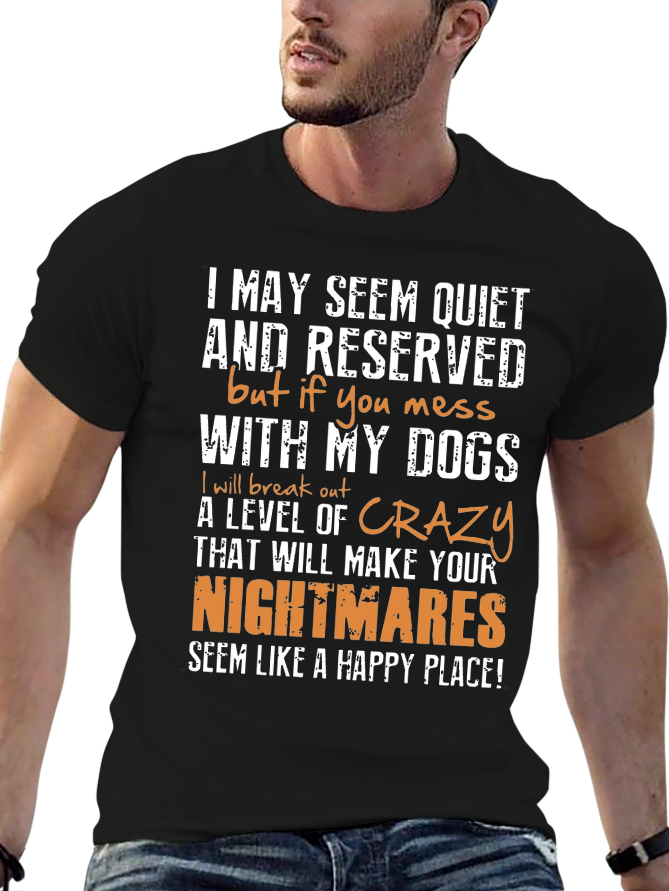 Dog Lover Graphic T-Shirt: I May Seem Quiet
