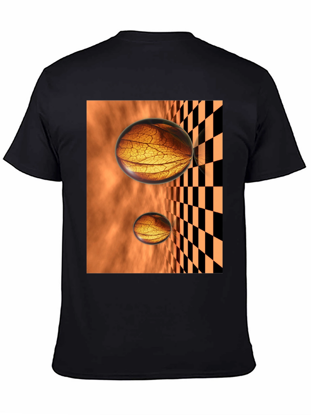 Abstract Sphere Graphic Tee - Black
