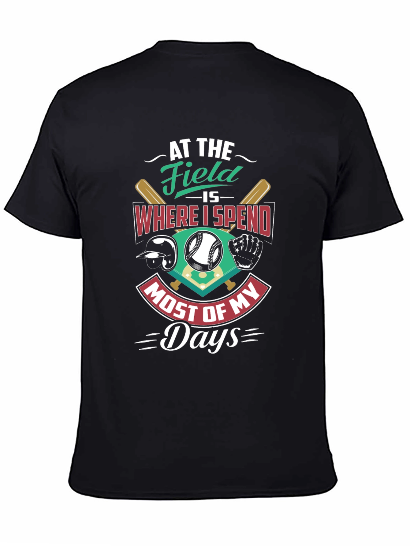 Baseball Fan T-Shirt - At The Field Design