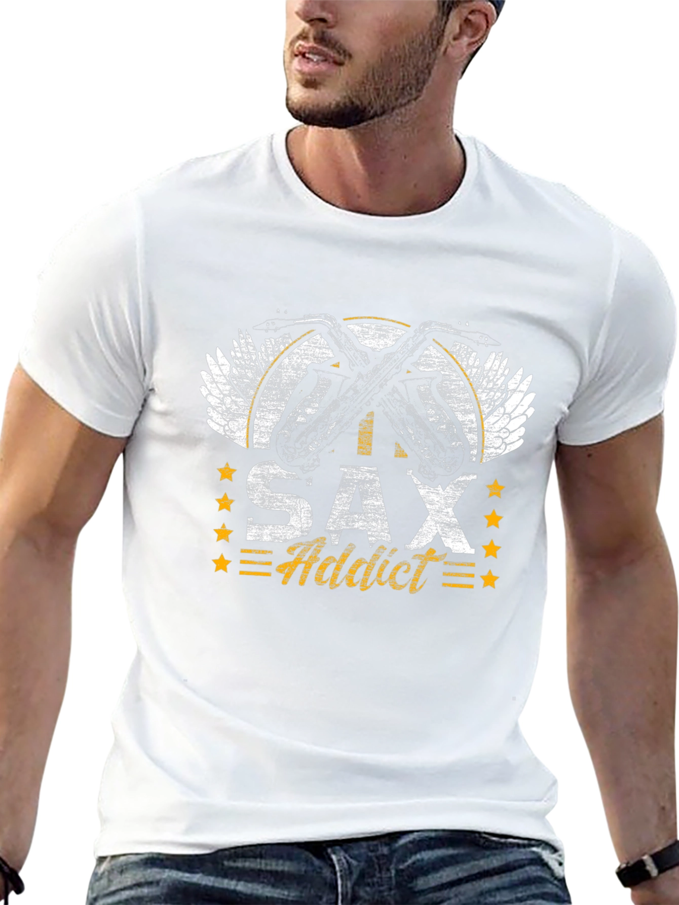 Sax Addict T-Shirt - Musician Style