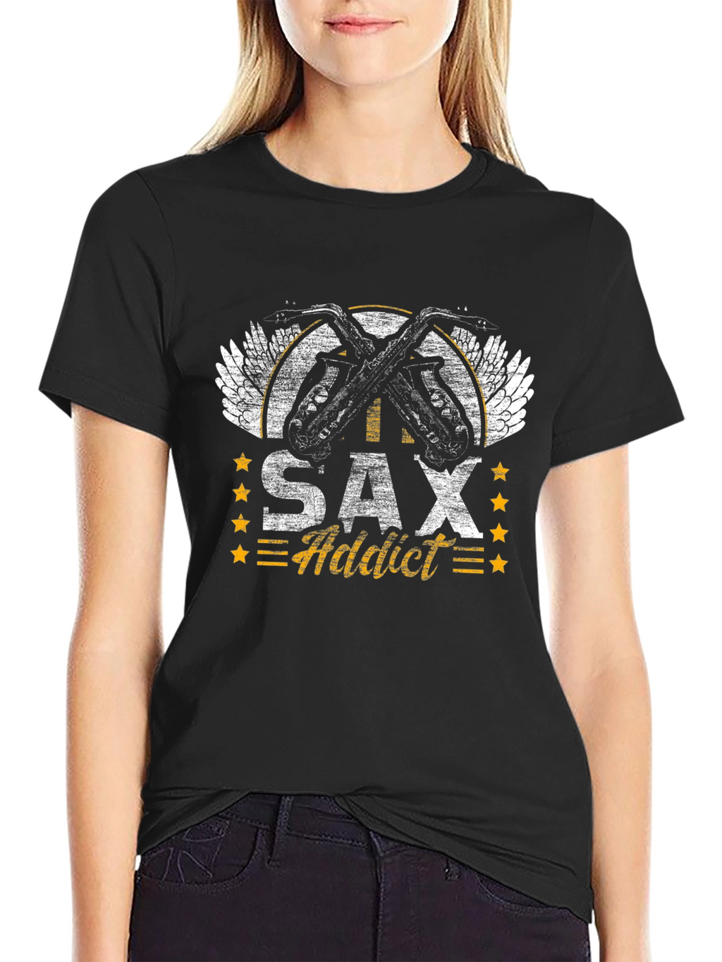 Sax Addict T-Shirt - Musician Style