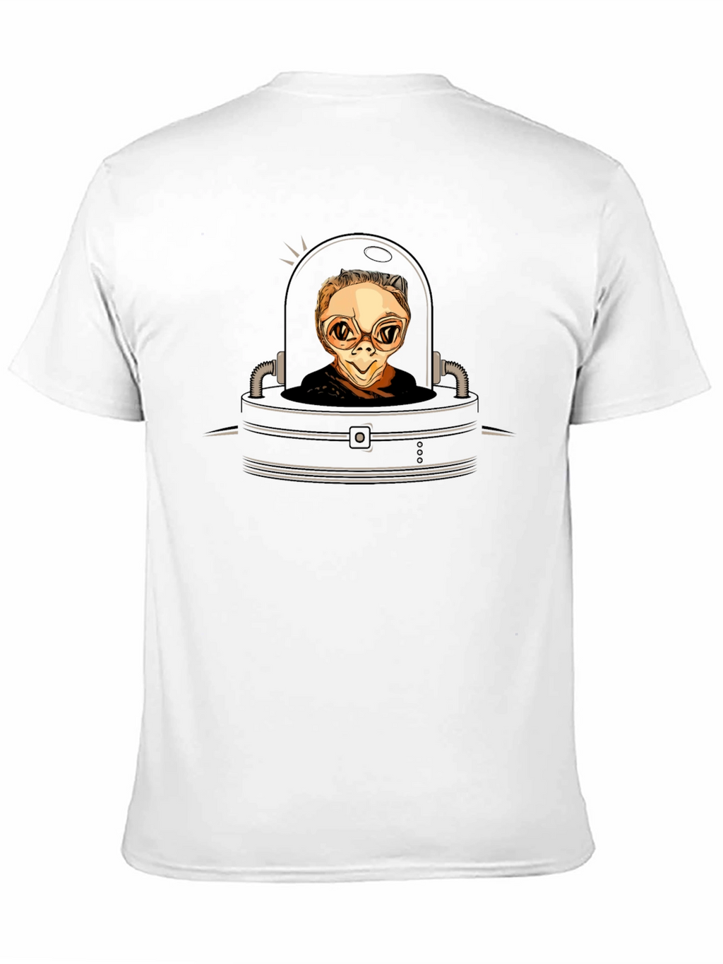 Sci-Fi Alien in Pod Graphic Tee - Black