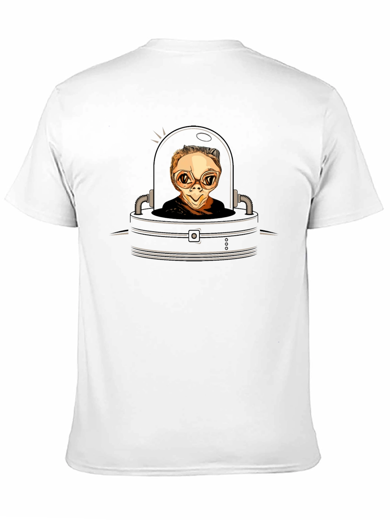 Sci-Fi Alien in Pod Graphic Tee - Black