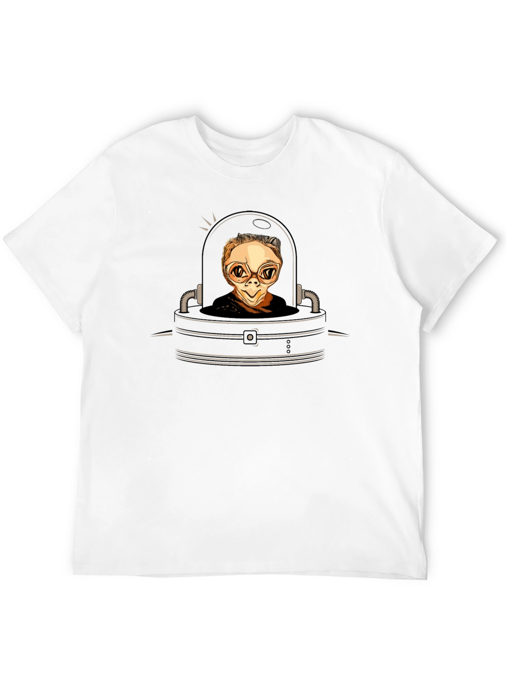 Sci-Fi Alien in Pod Graphic Tee - Black