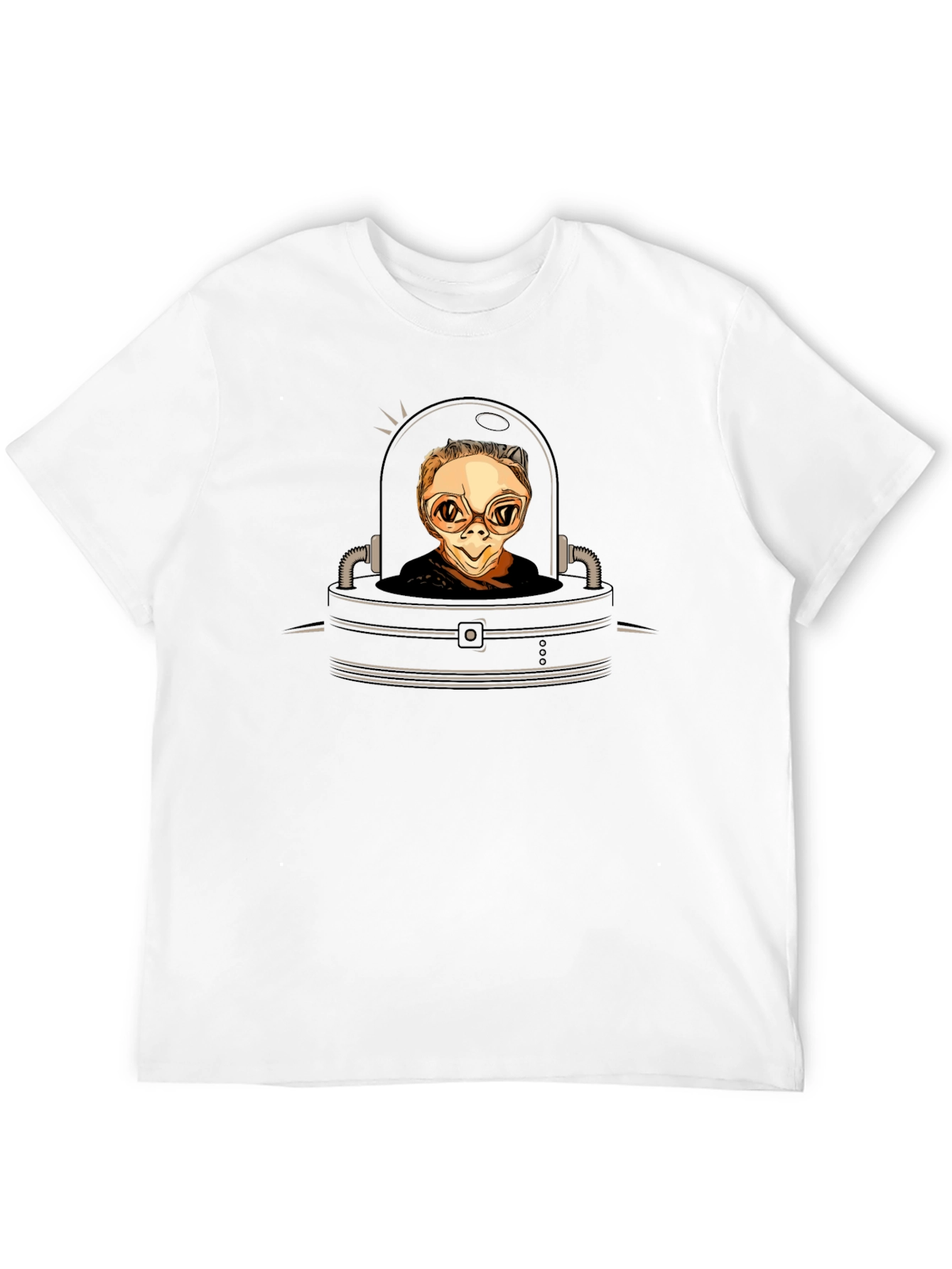 Sci-Fi Alien in Pod Graphic Tee - Black