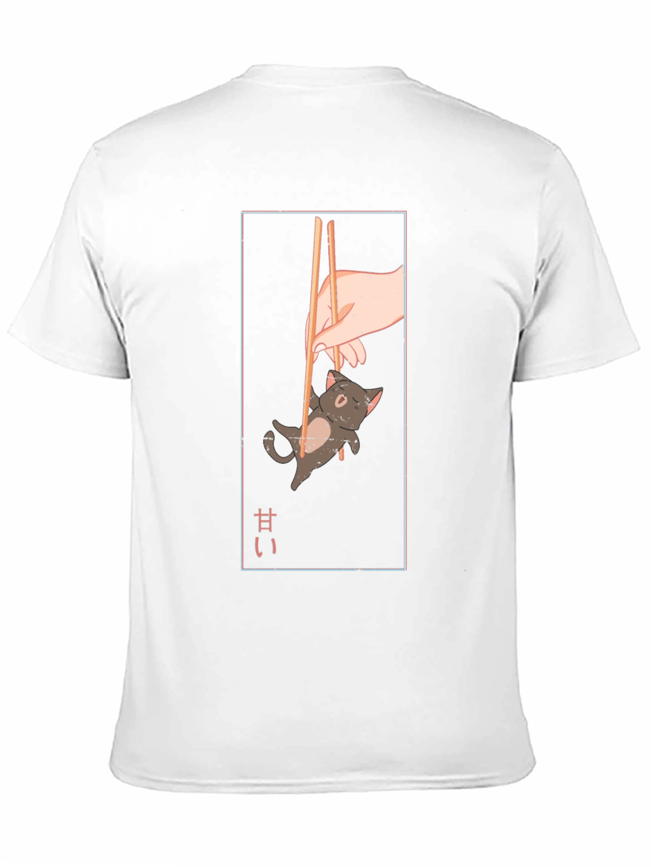 Chopstick Kitty T-Shirt - Anime Style