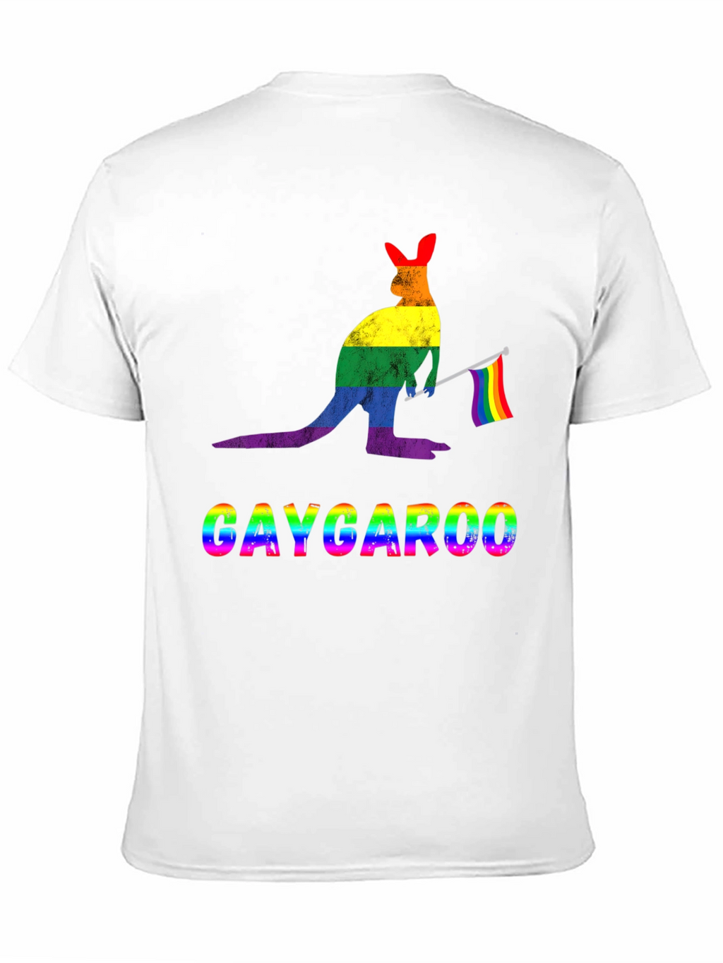 Gaycaroo T-Shirt - Rainbow Pride Kangaroo Tee