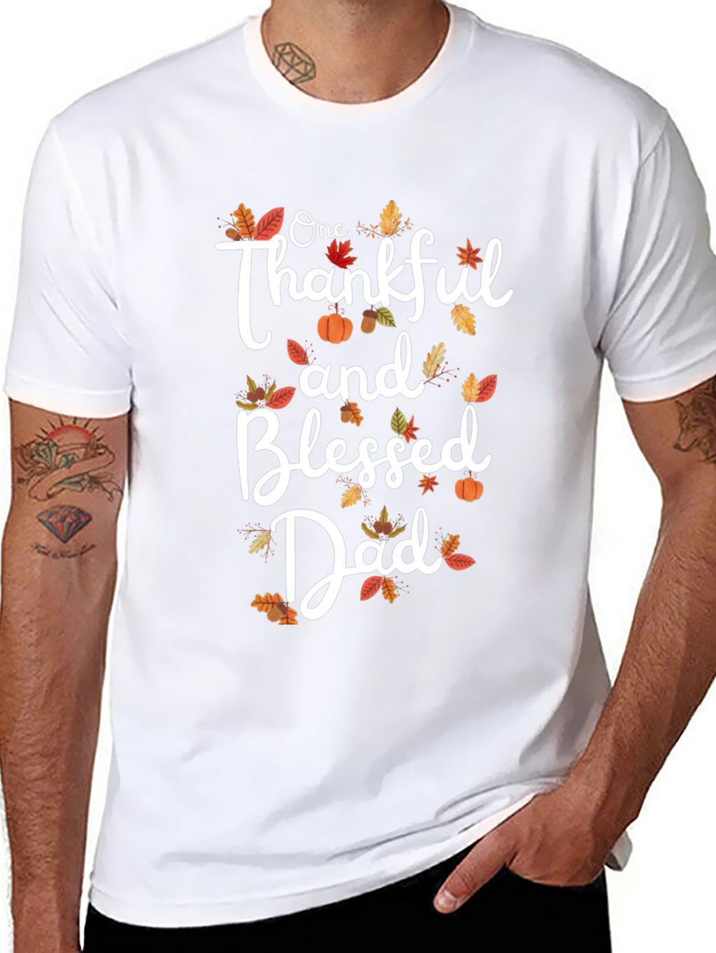 Thankful and Blessed Dad T-Shirt