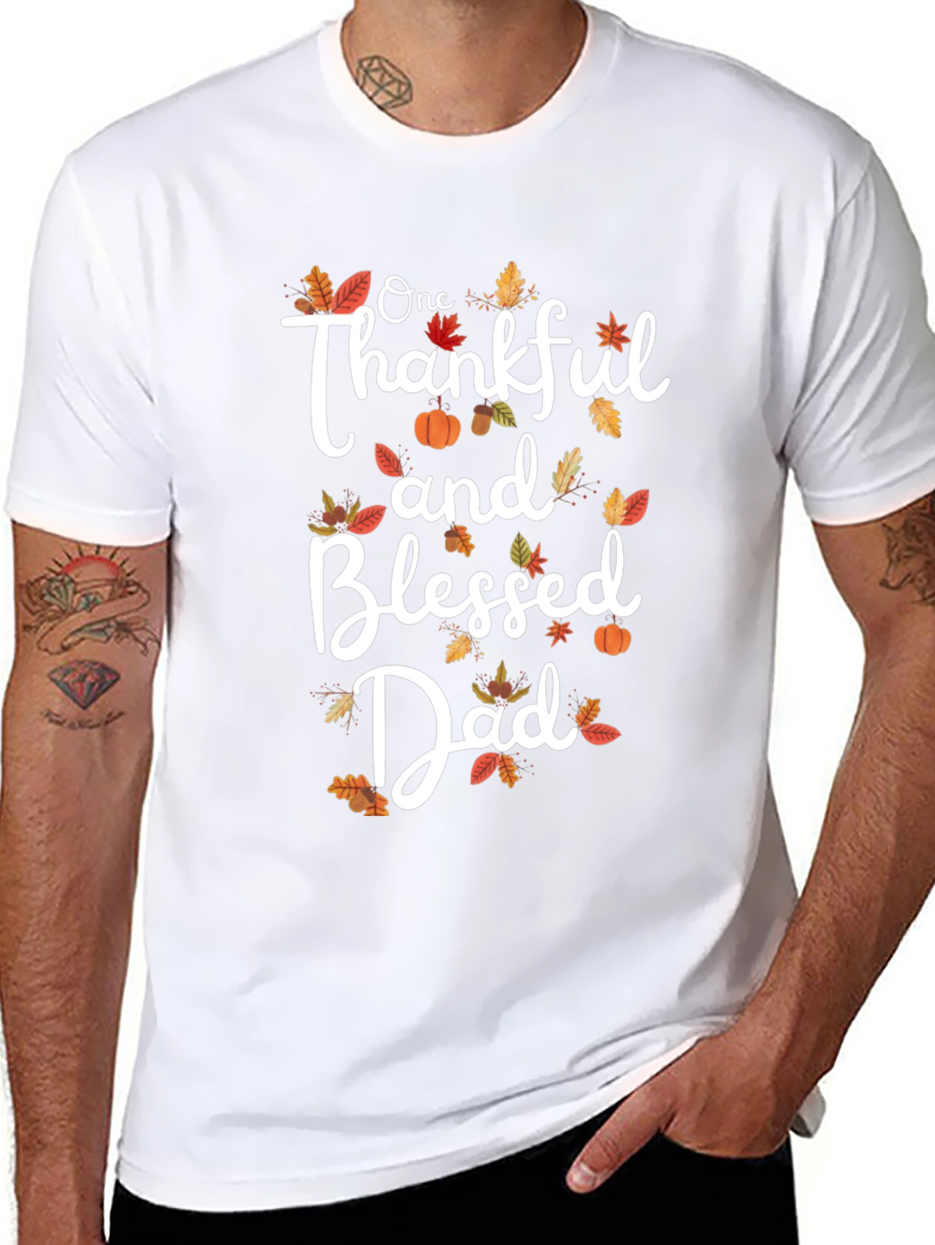 Thankful and Blessed Dad T-Shirt