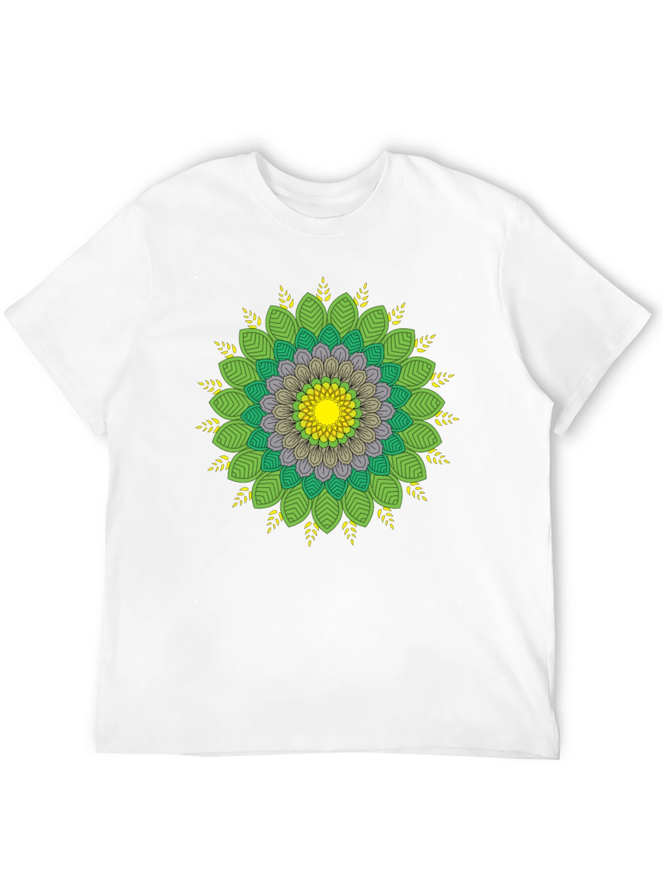 Mandala Graphic Tee - Black Cotton Comfort