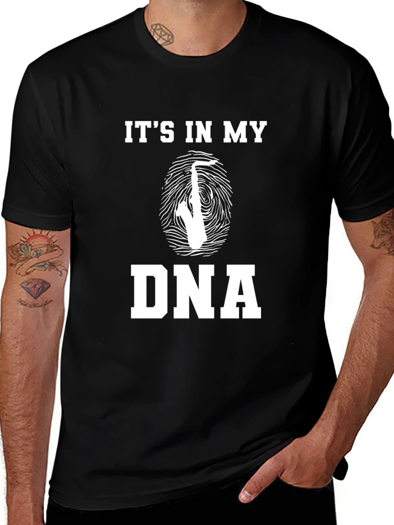 Its in my DNA Saxophone Graphic T-Shirt