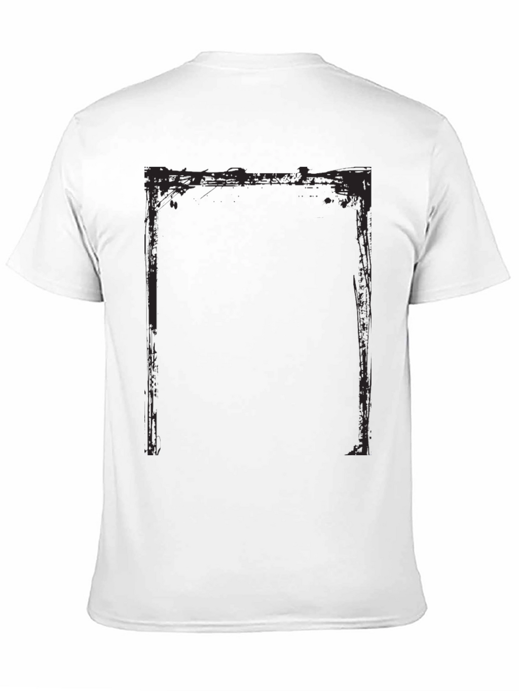 Distressed Frame Black T-Shirt