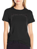 Distressed Frame Black T-Shirt