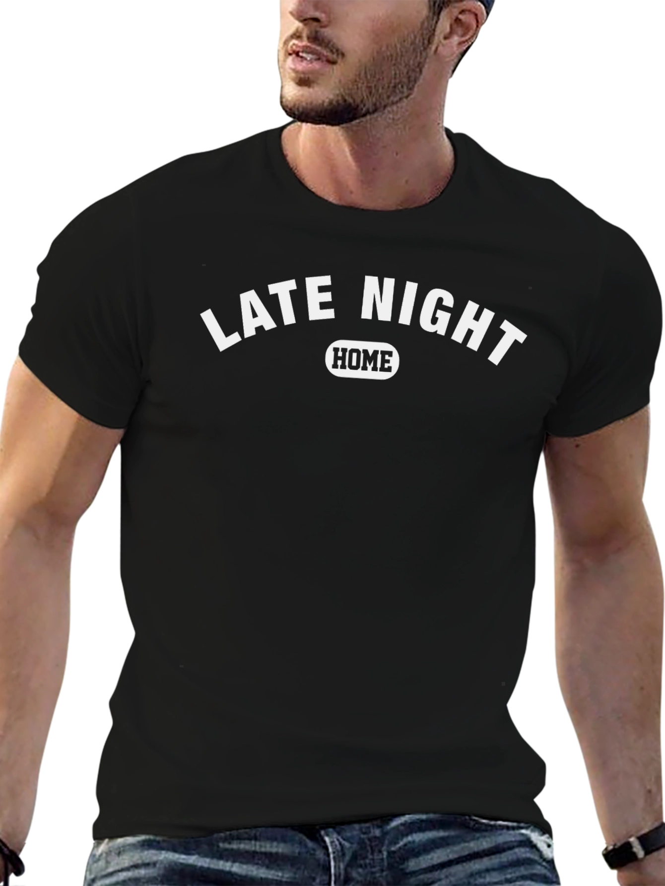 Late Night Home Graphic T-Shirt - Casual Wear