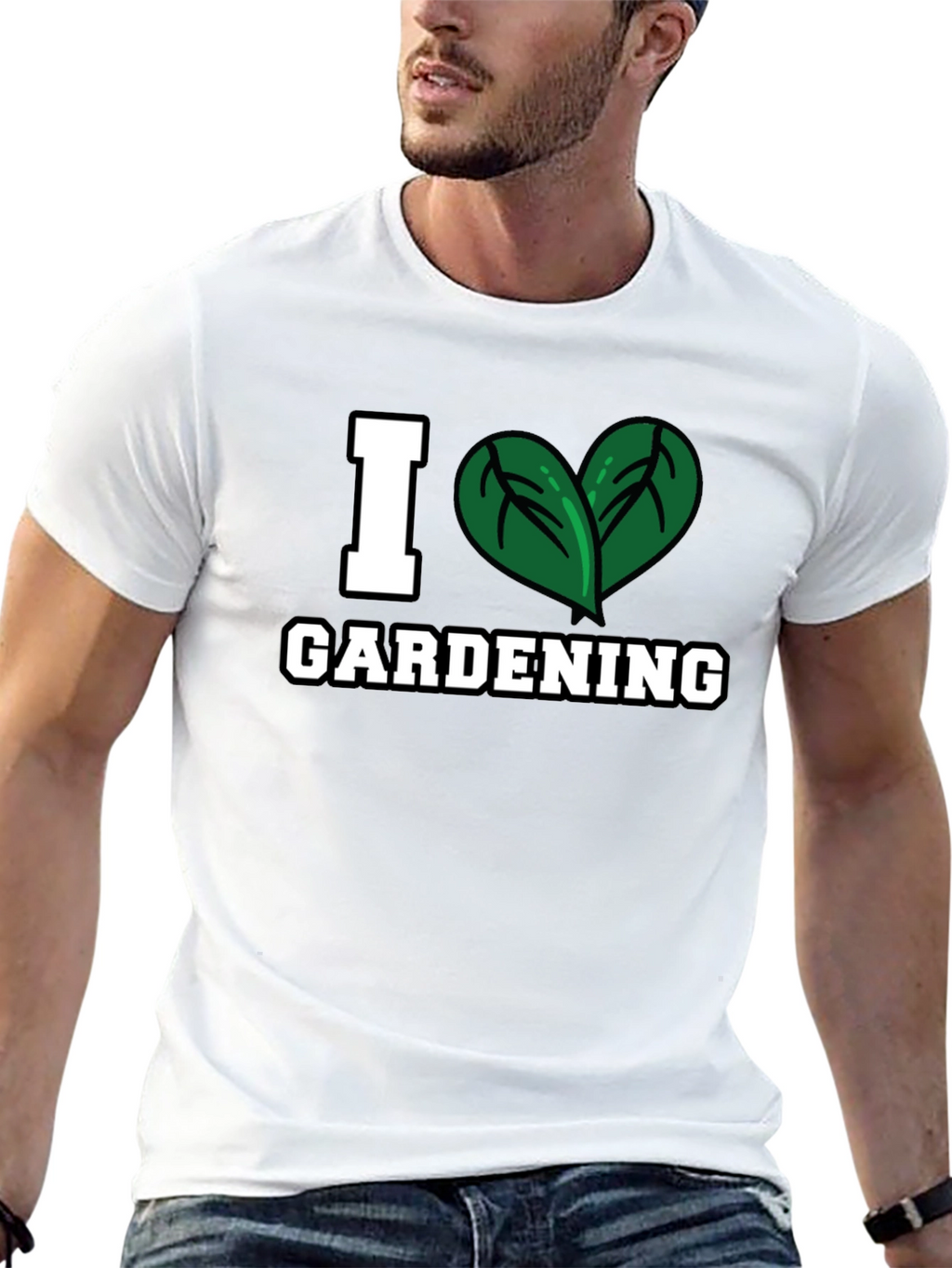 I Heart Gardening T-Shirt - Black