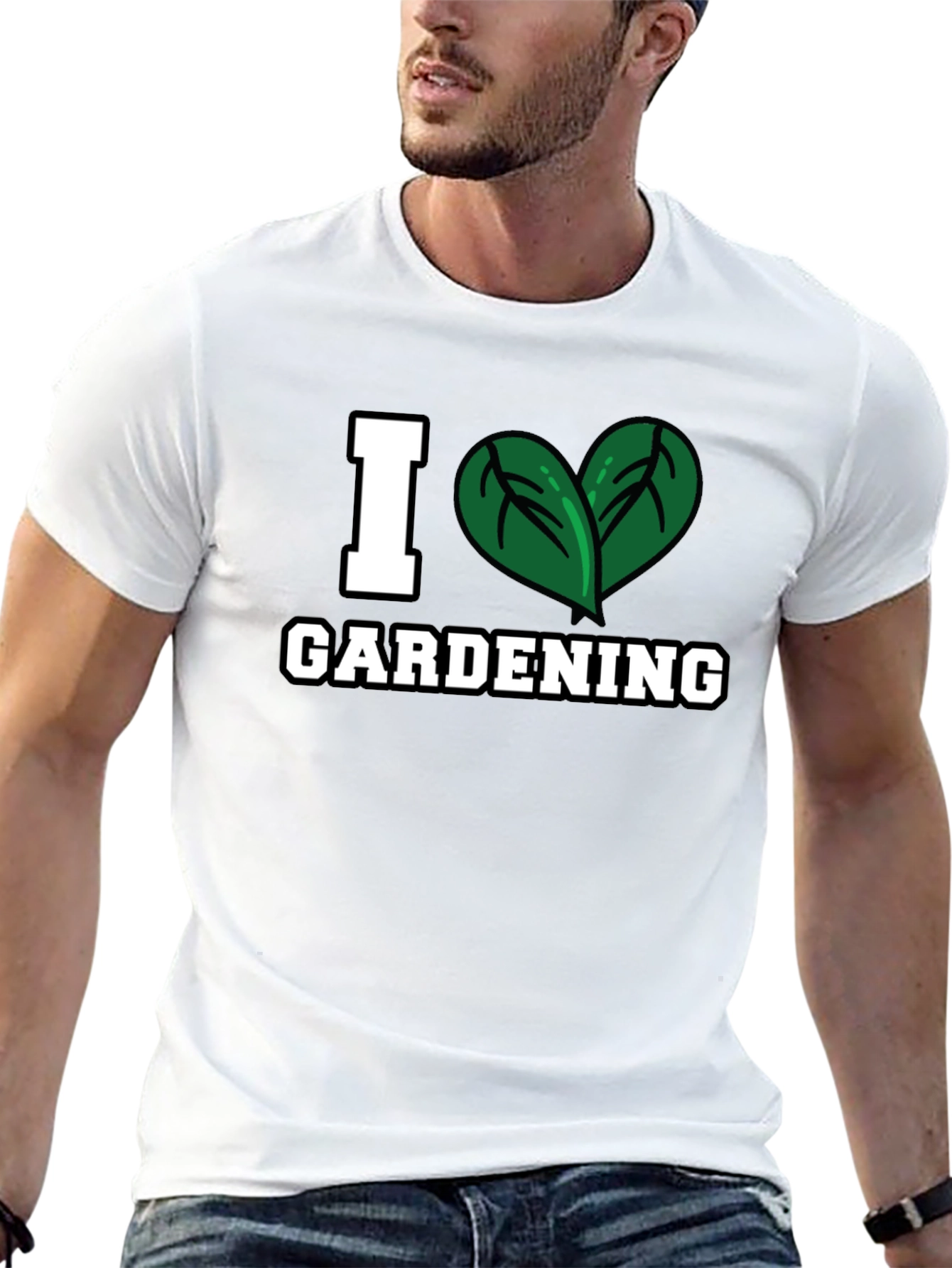 I Heart Gardening T-Shirt - Black