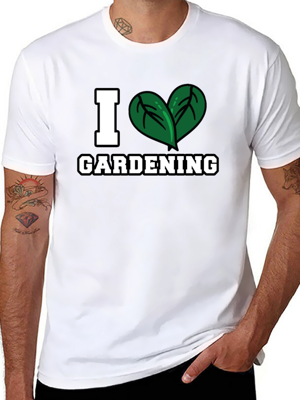 I Heart Gardening T-Shirt - Black