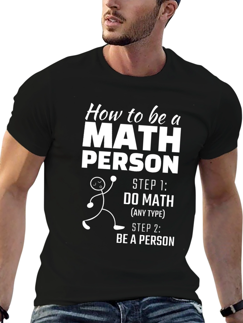 Math Person Graphic Tee