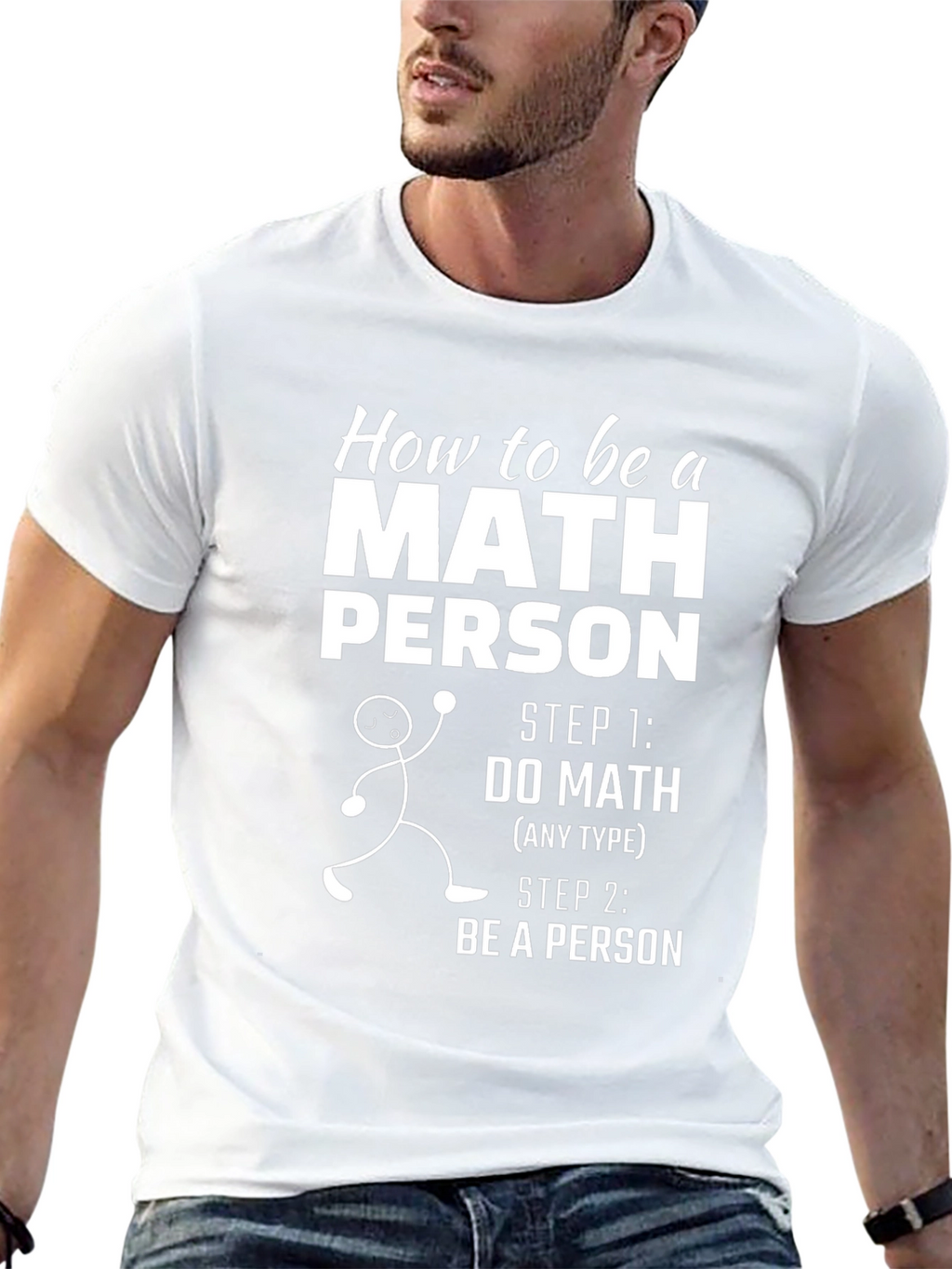 Math Person Graphic Tee