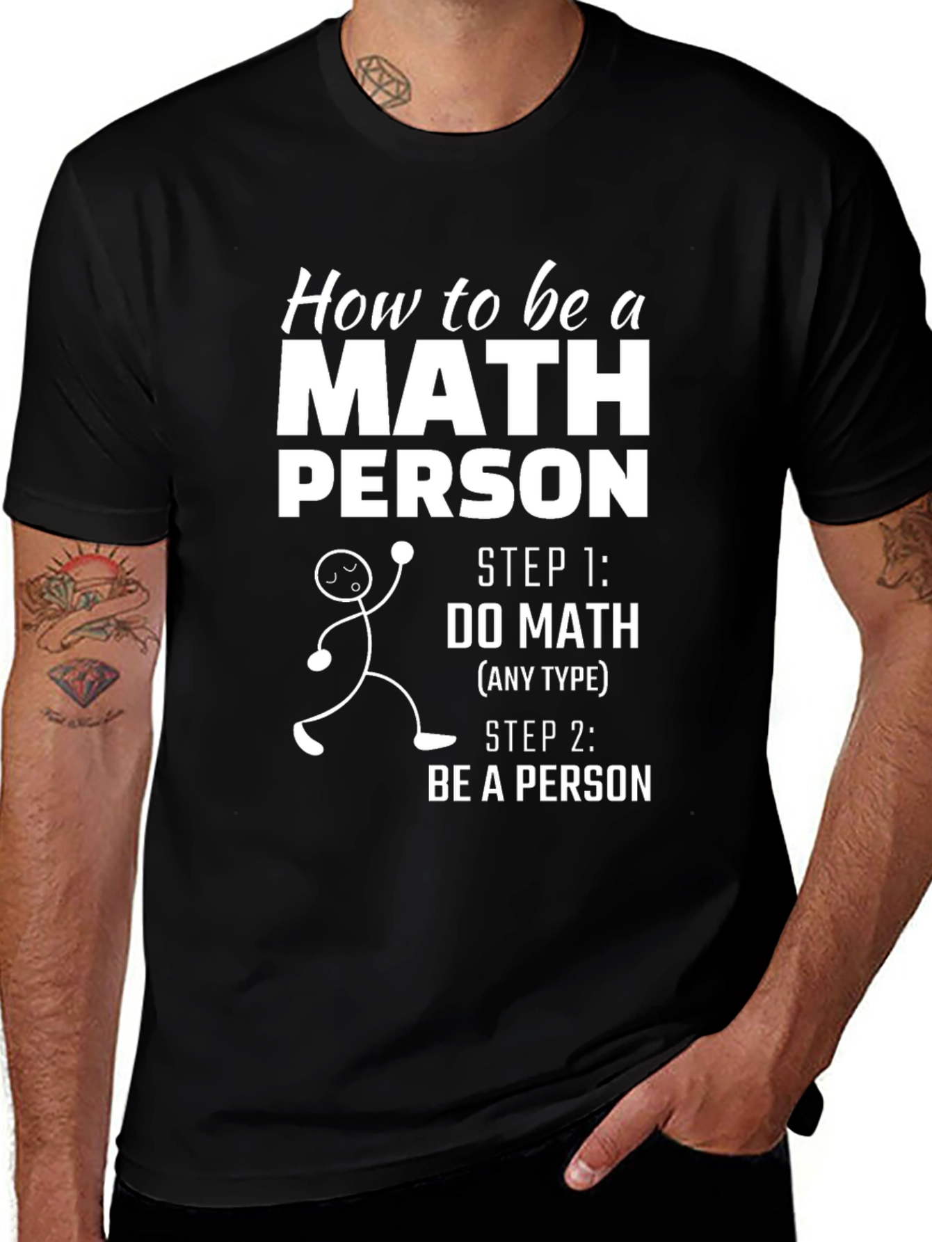 Math Person Graphic Tee