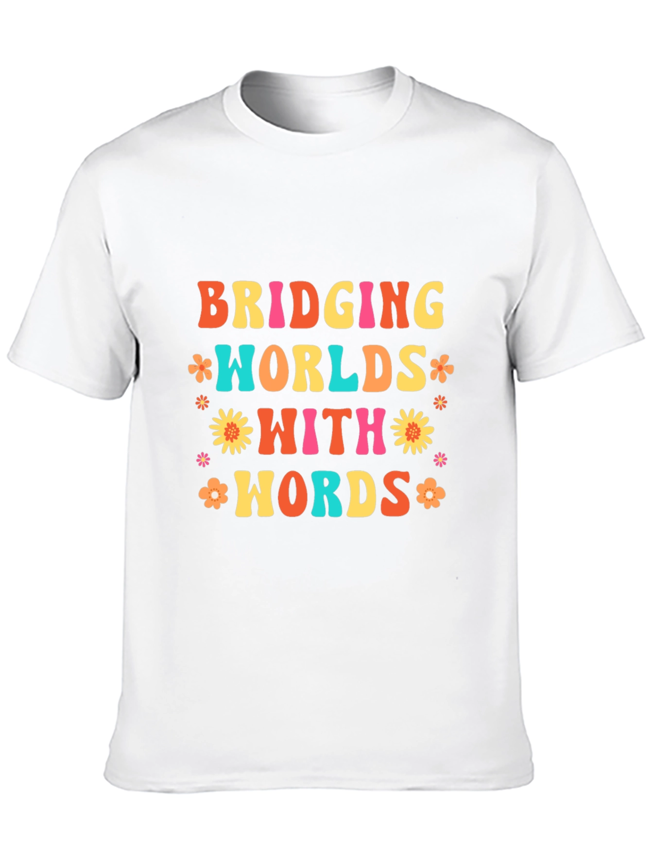 Bridging Worlds With Words Black Graphic T-Shirt