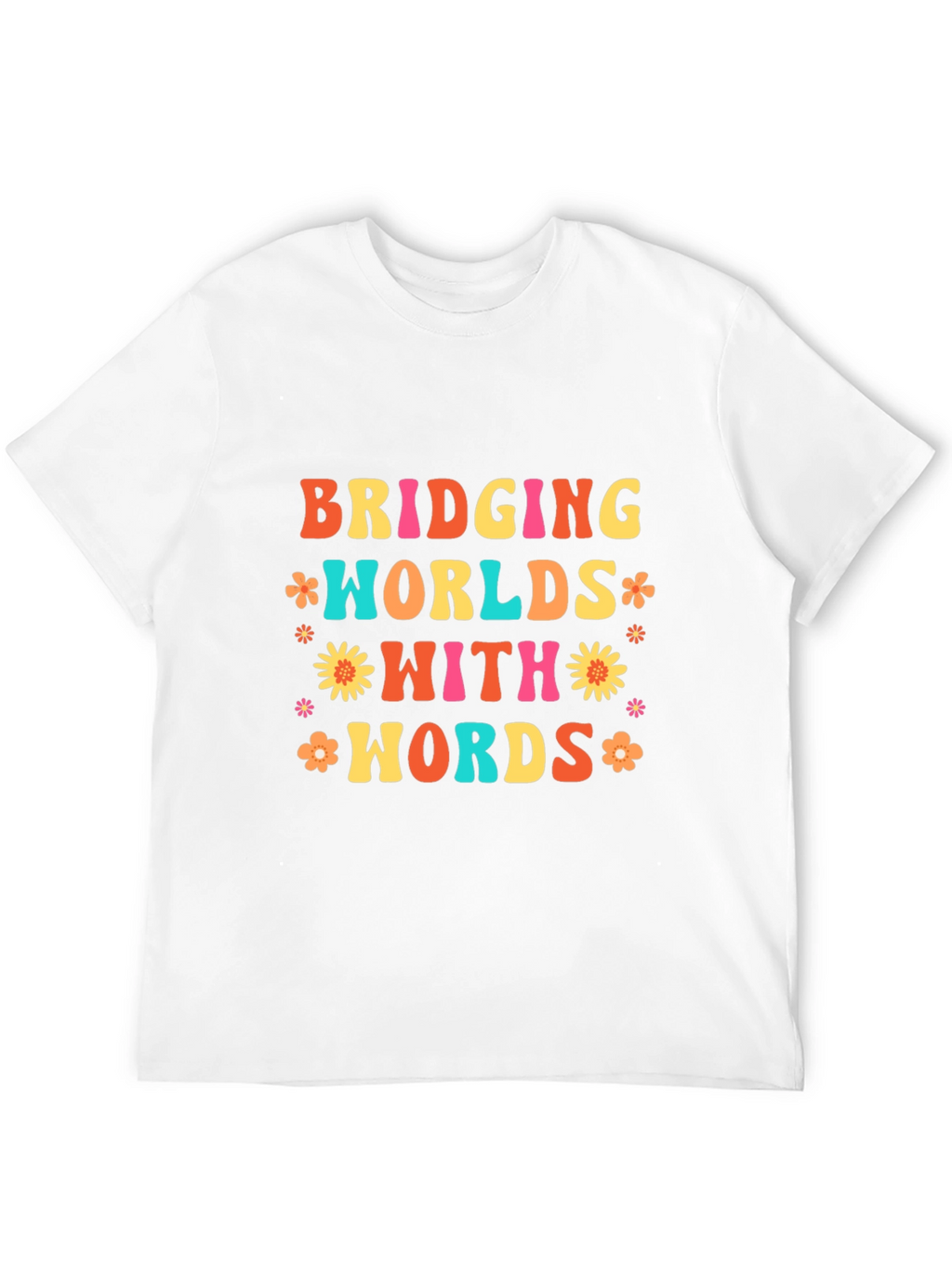 Bridging Worlds With Words Black Graphic T-Shirt