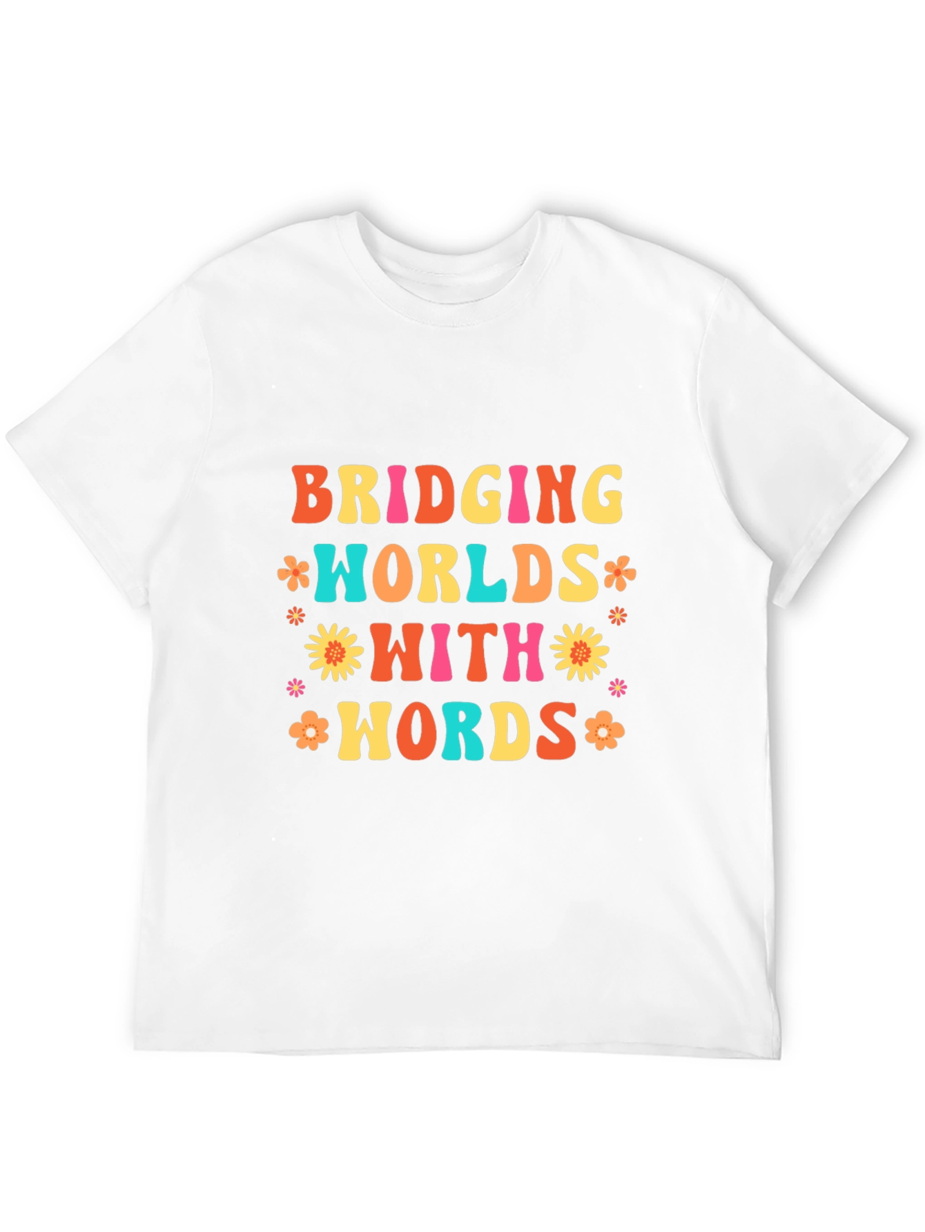 Bridging Worlds With Words Black Graphic T-Shirt