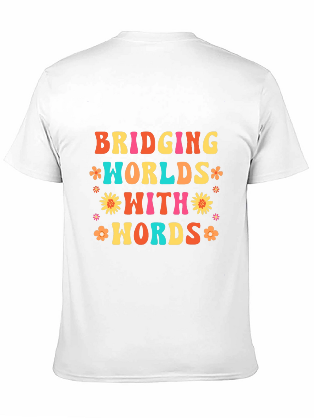 Bridging Worlds With Words Black Graphic T-Shirt