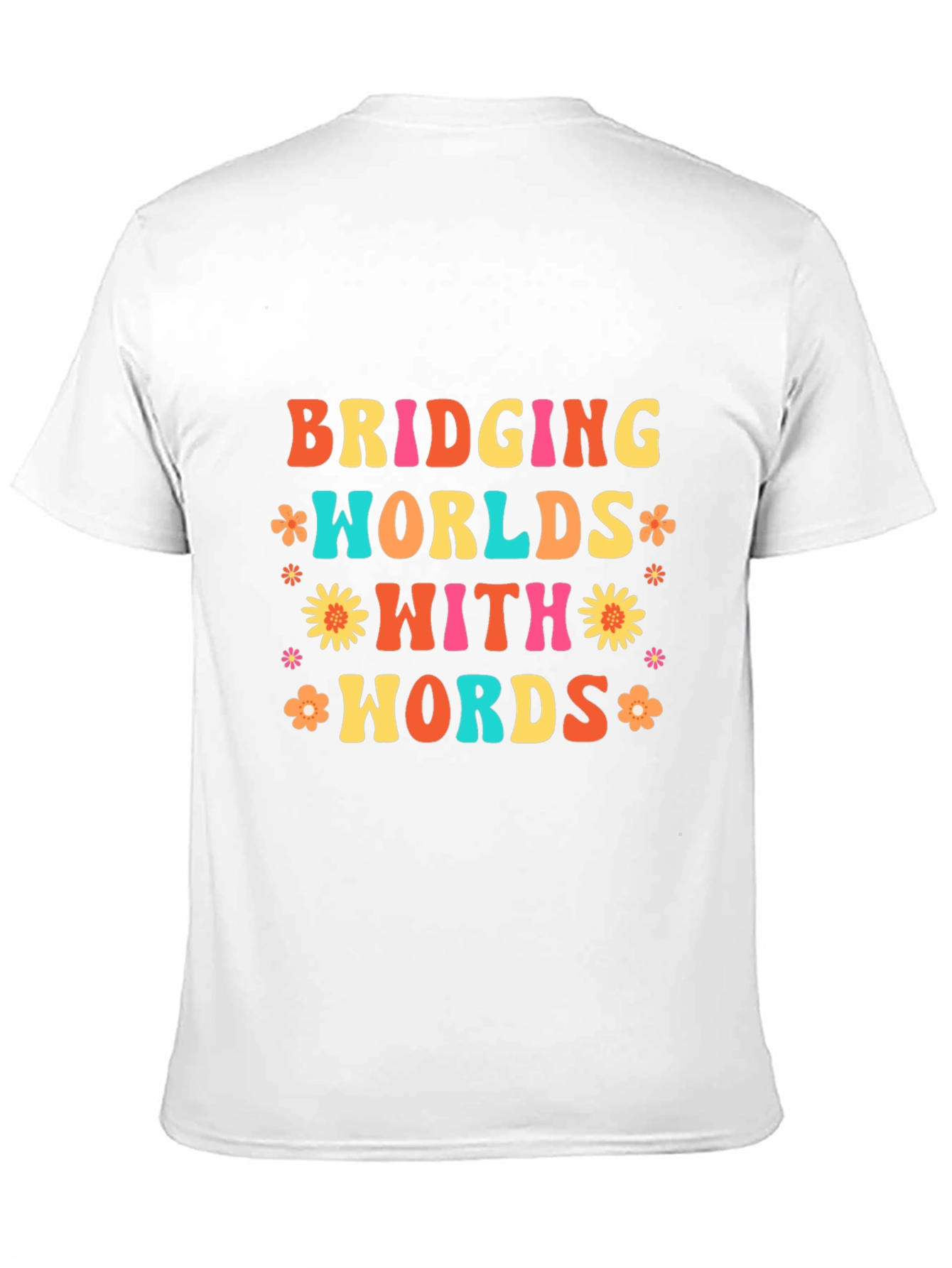 Bridging Worlds With Words Black Graphic T-Shirt
