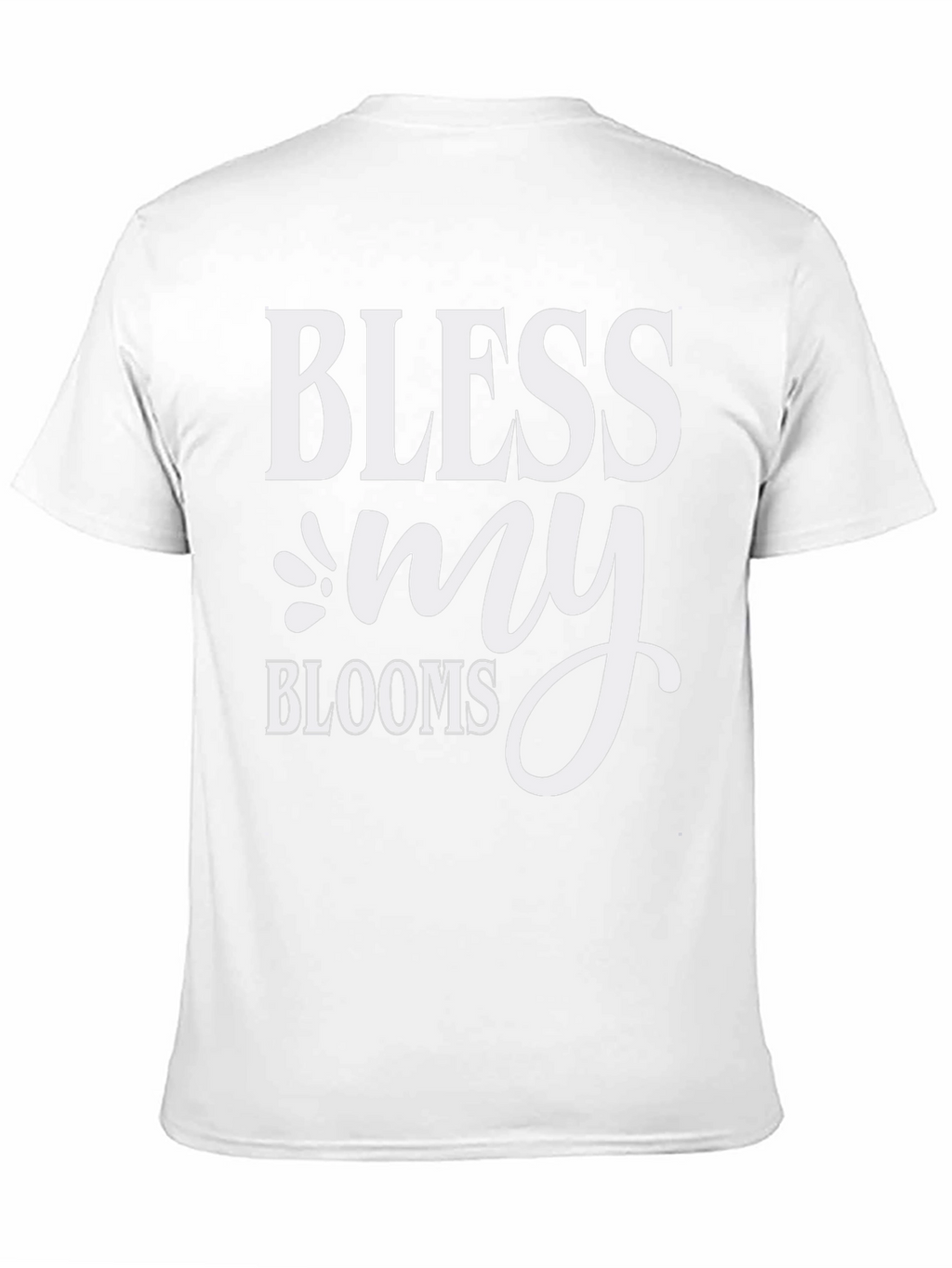 Bless My Blooms Graphic Tee - Black Cotton T-Shirt