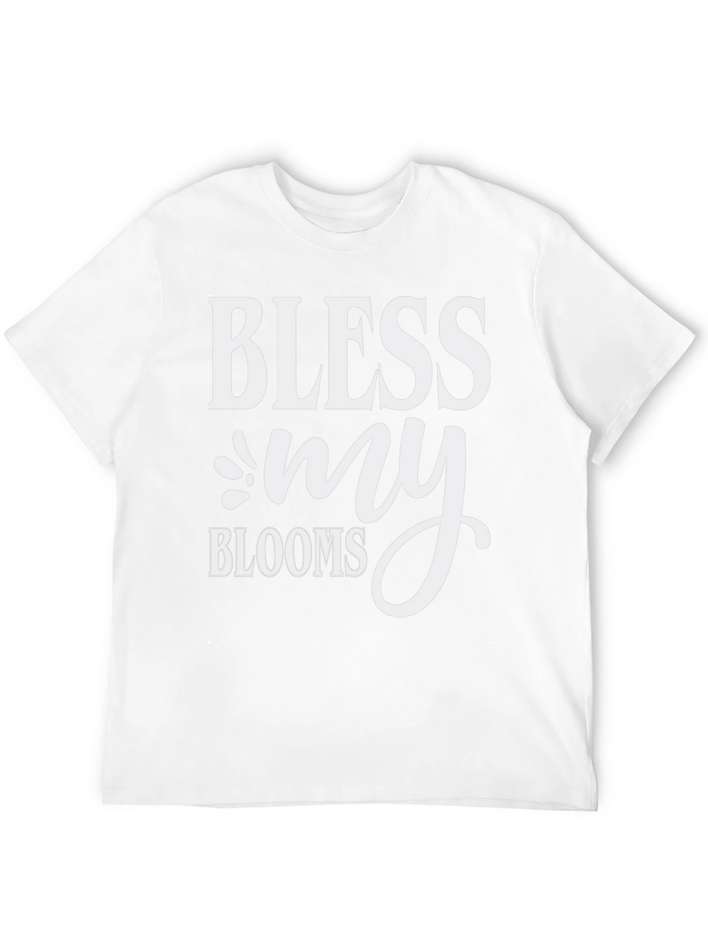 Bless My Blooms Graphic Tee - Black Cotton T-Shirt