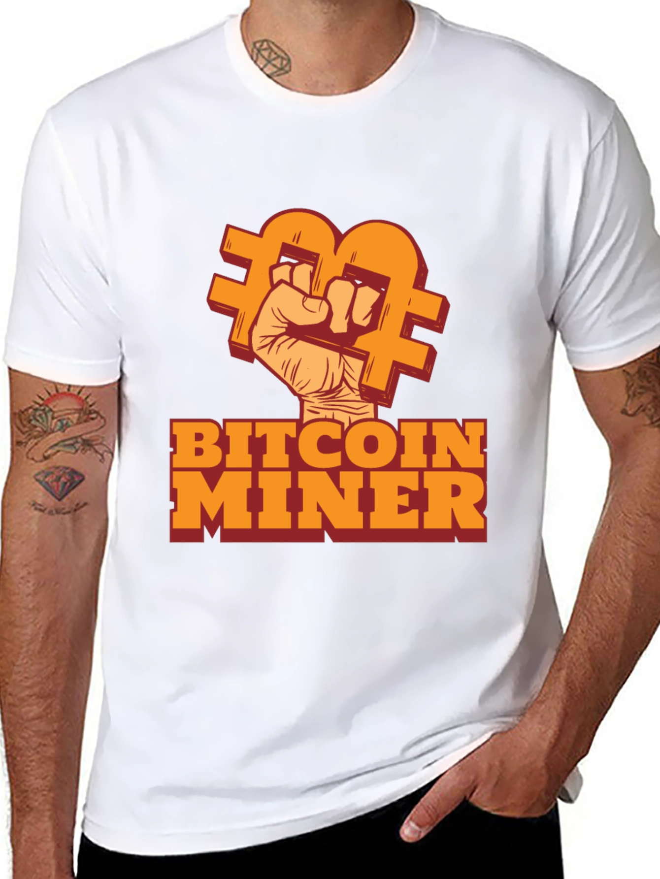 Bitcoin Miner Black T-Shirt - Crypto Enthusiast Tee