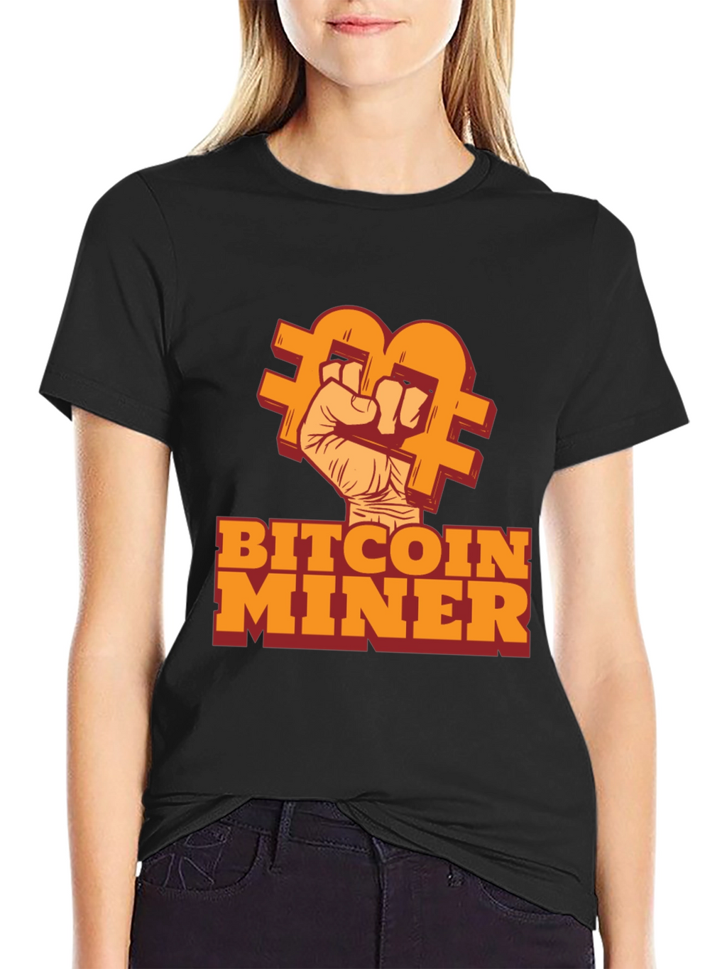 Bitcoin Miner Black T-Shirt - Crypto Enthusiast Tee