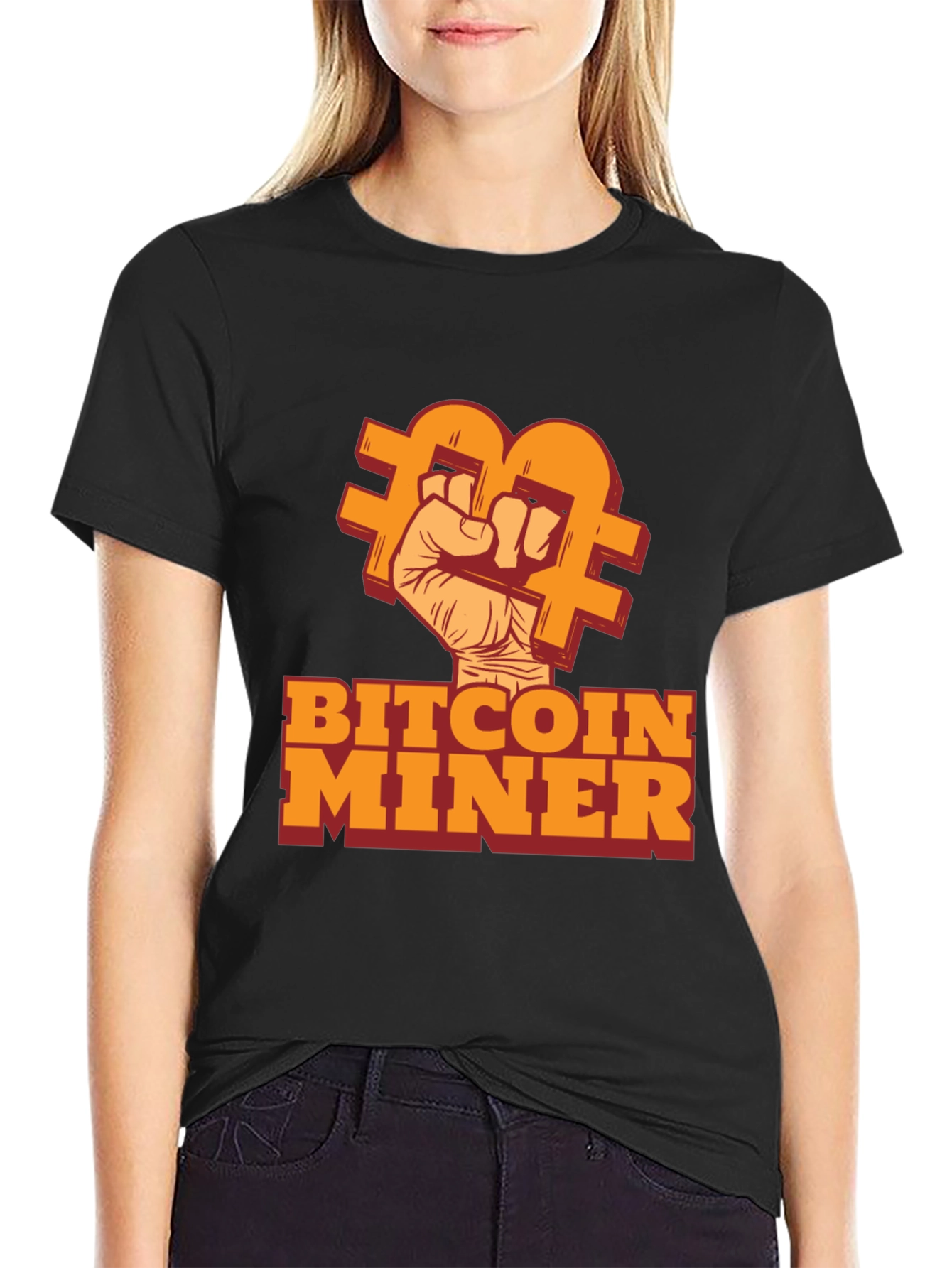 Bitcoin Miner Black T-Shirt - Crypto Enthusiast Tee