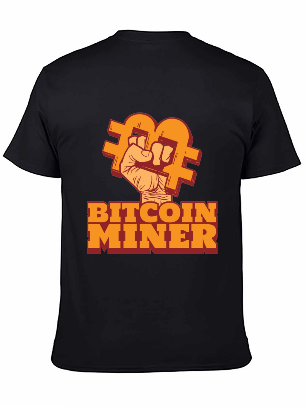 Bitcoin Miner Black T-Shirt - Crypto Enthusiast Tee