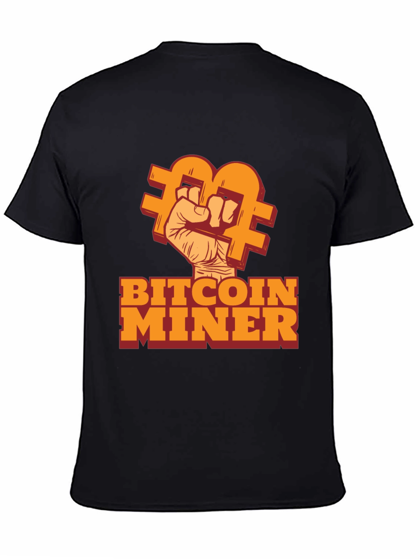 Bitcoin Miner Black T-Shirt - Crypto Enthusiast Tee