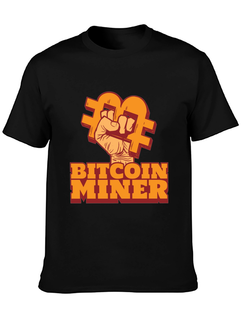 Bitcoin Miner Black T-Shirt - Crypto Enthusiast Tee
